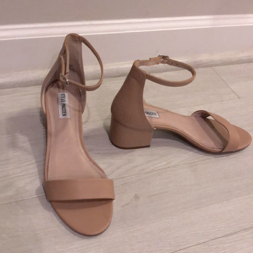 Steve Madden Nude Block Heels
